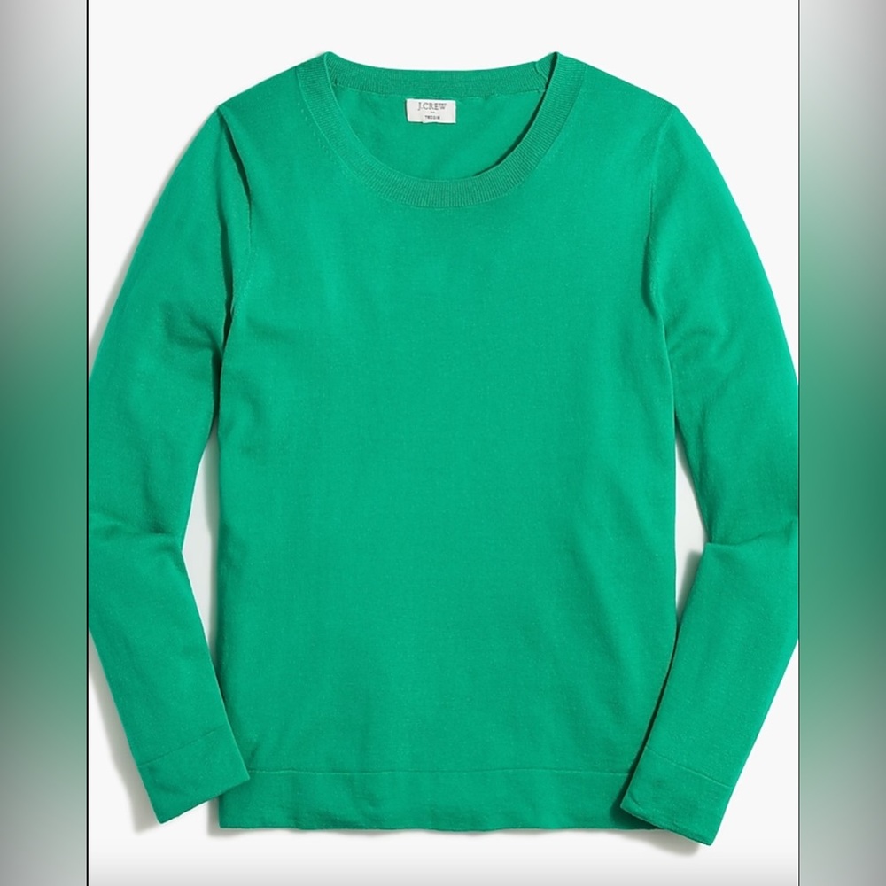 * J. Crew* Green Cotton Teddie Sweater
